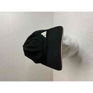 Adidas Black Baseball Cap Adjustable White Emblem‎ Unisex One Size